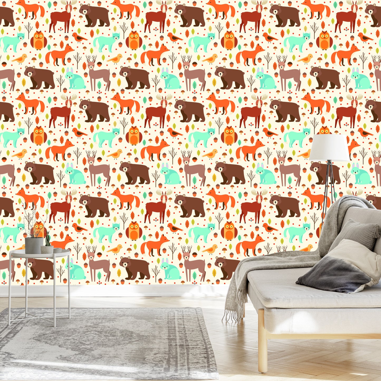 Wallpaper For Children - Great Forest Animals