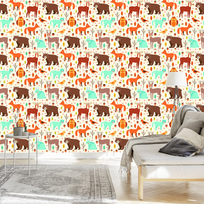 Wallpaper For Children - Great Forest Animals