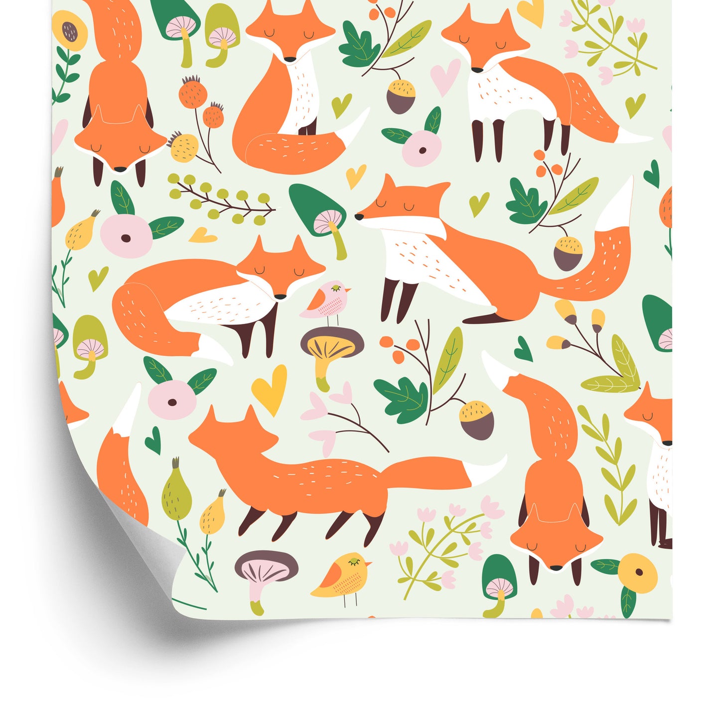 Wallpaper For Children - Beautiful Foxes