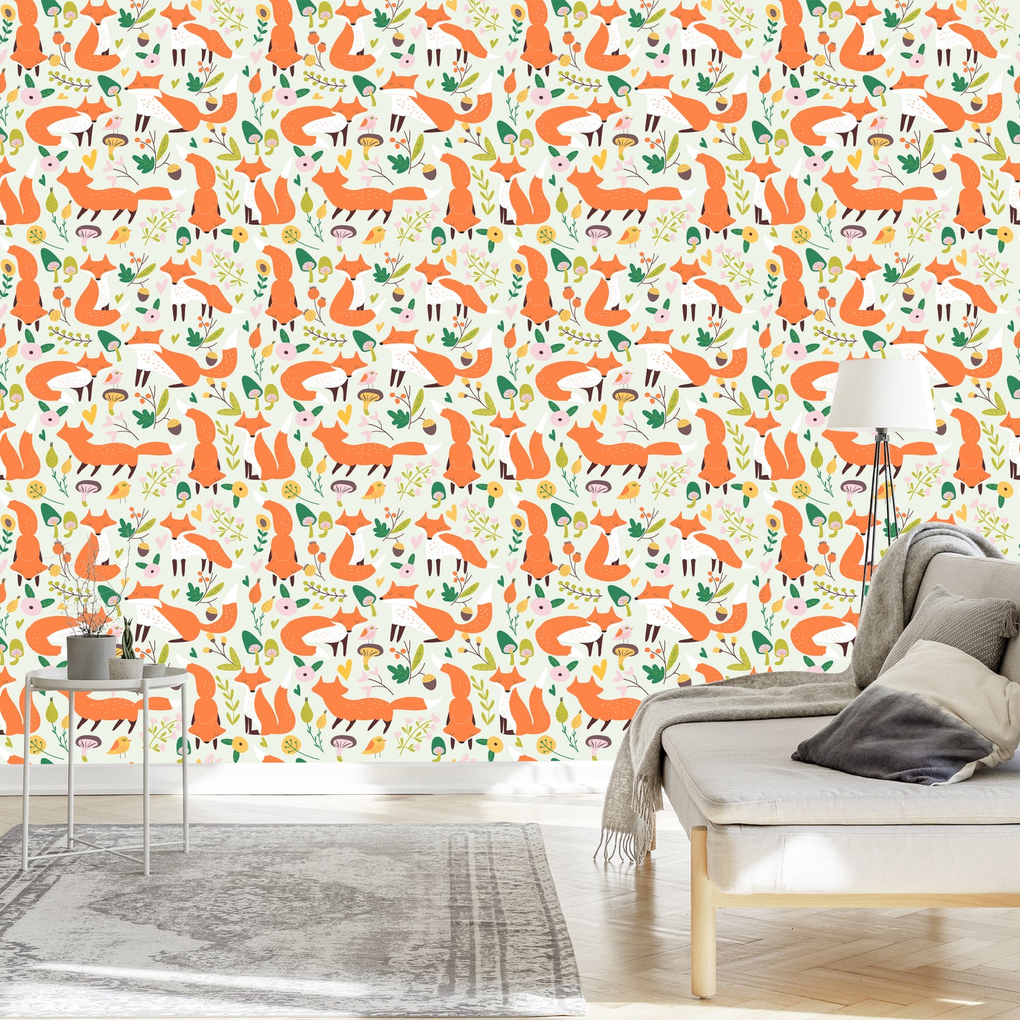 Wallpaper For Children - Beautiful Foxes
