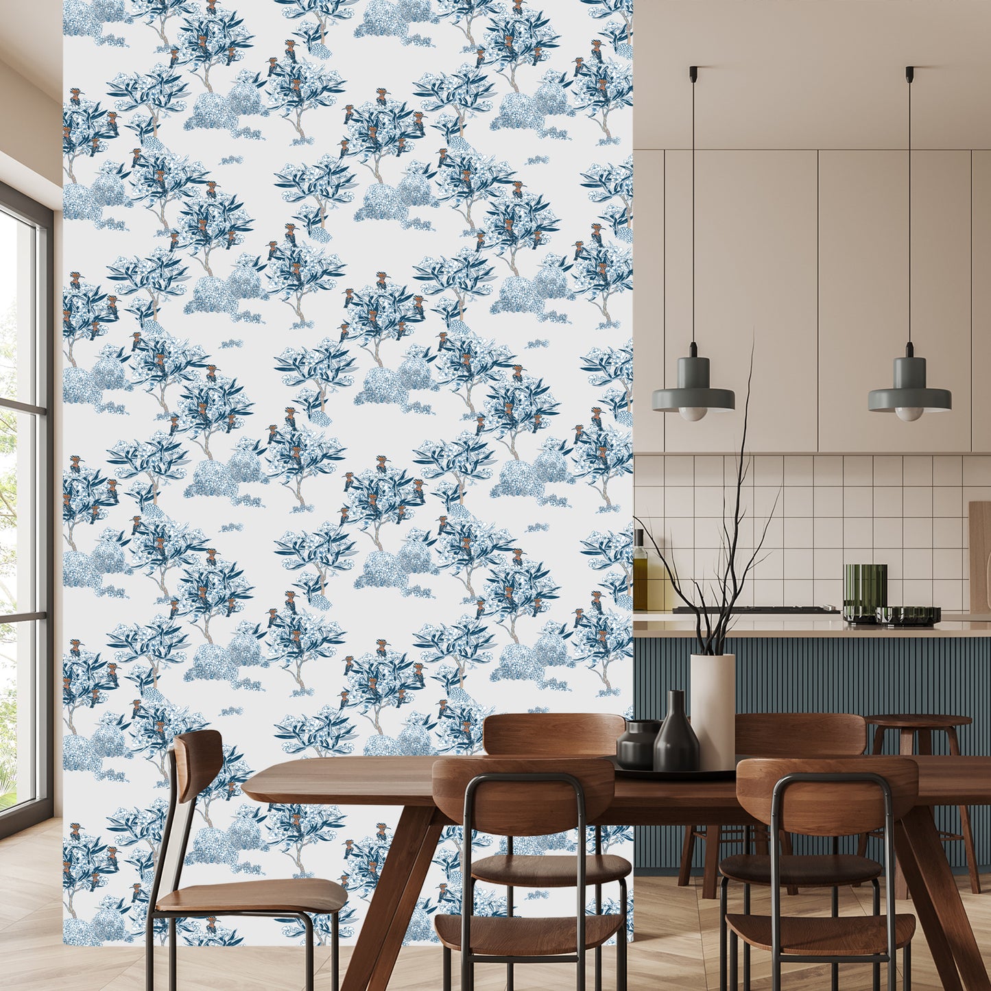 Wallpaper Hoopoes On The Trees