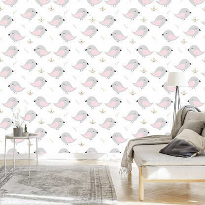Wallpaper Birds And Plants