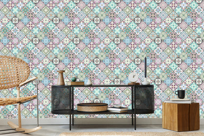 Wallpaper Colorful Abstract Mosaic
