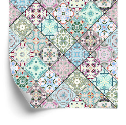 Wallpaper Colorful Abstract Mosaic