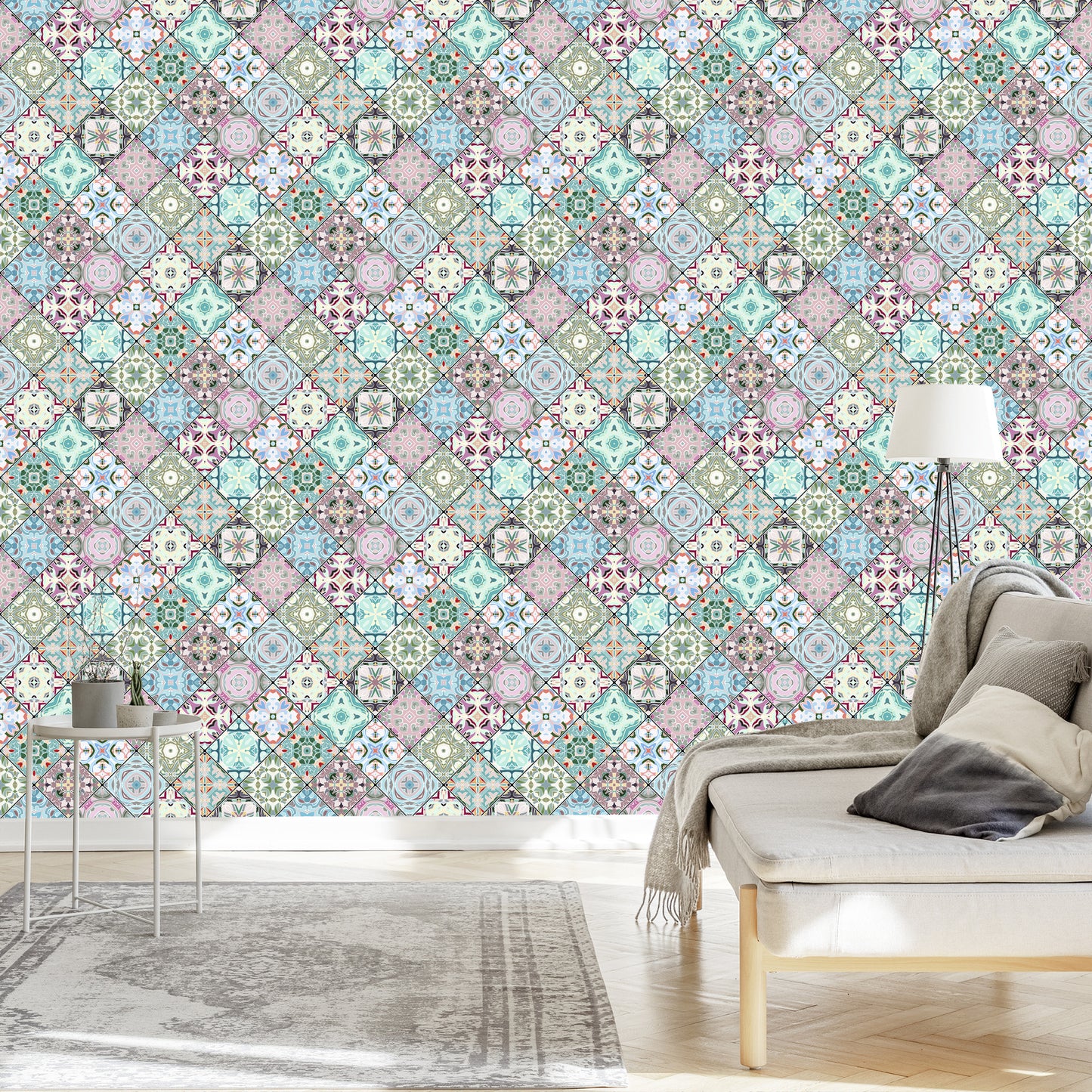 Wallpaper Colorful Abstract Mosaic