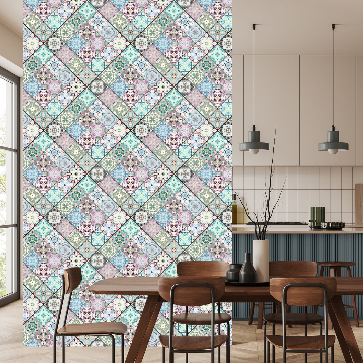 Wallpaper Colorful Abstract Mosaic