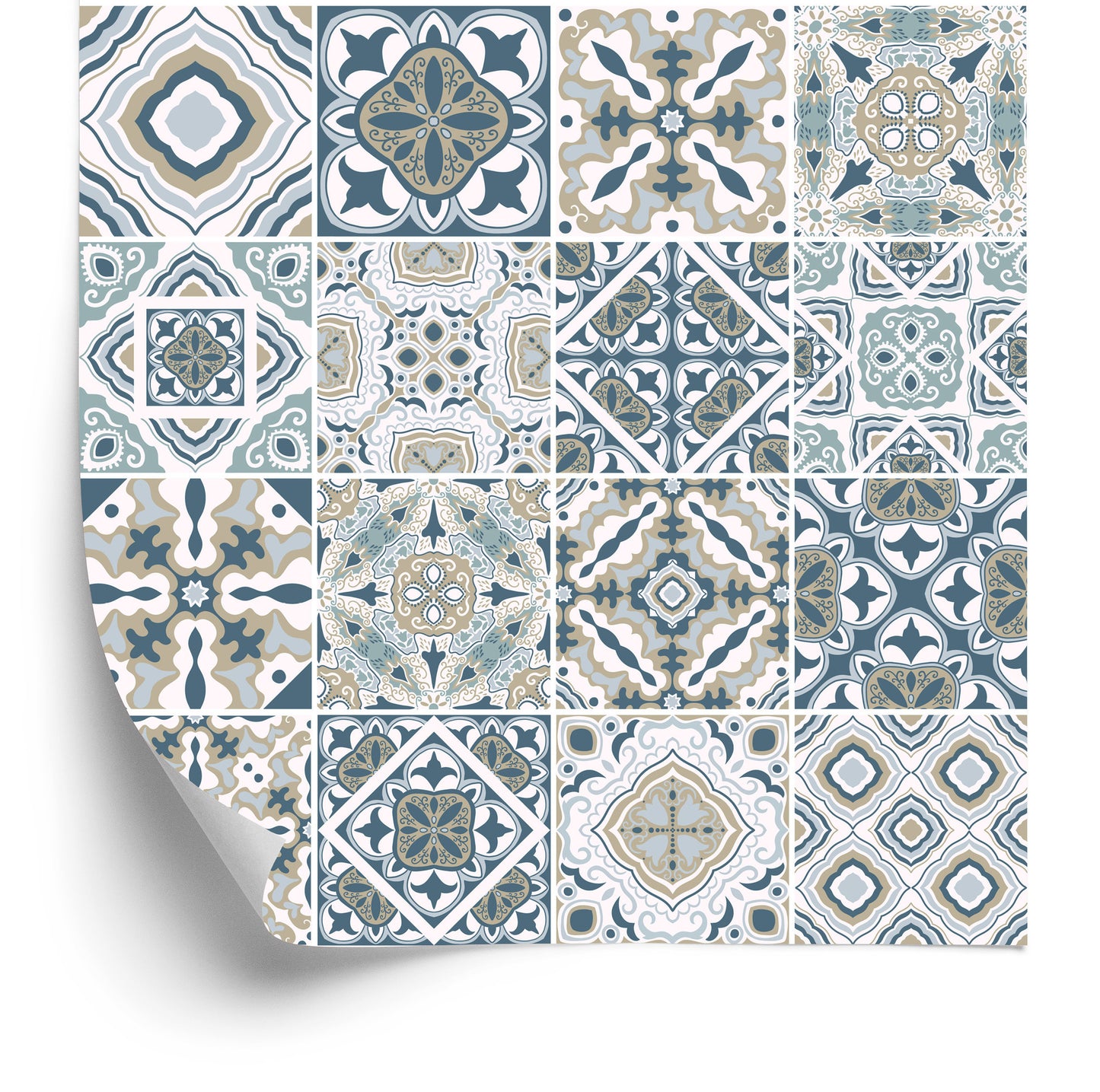 Wallpaper Abstract Mosaic In Pastel Colors