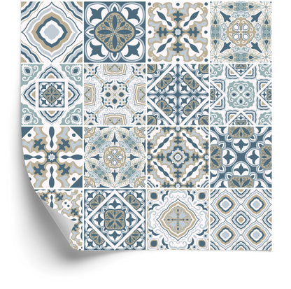 Wallpaper Abstract Mosaic In Pastel Colors