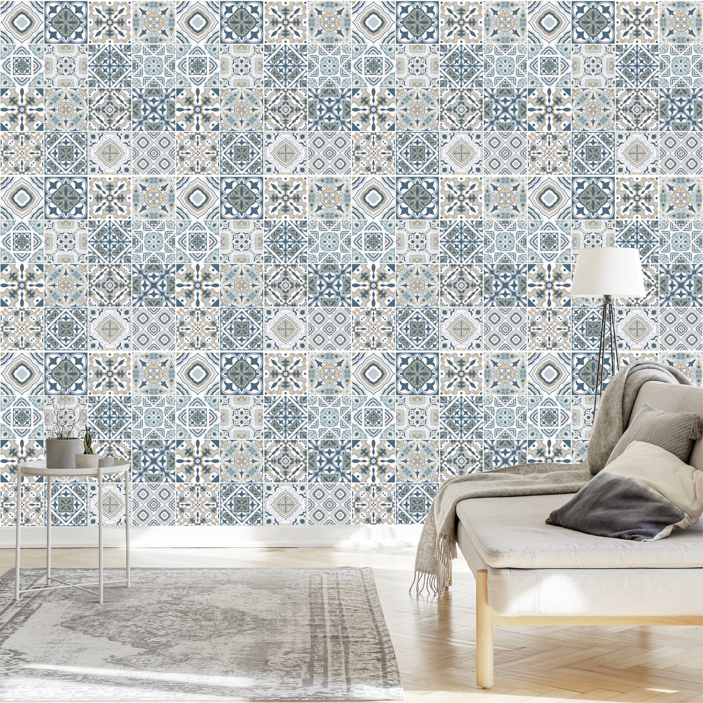 Wallpaper Abstract Mosaic In Pastel Colors