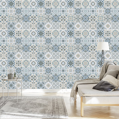 Wallpaper Abstract Mosaic In Pastel Colors