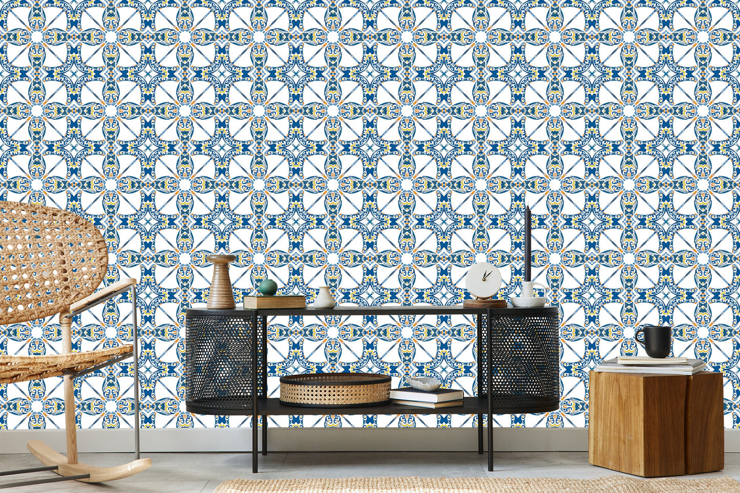Wallpaper Colorful Mosaic In Eastern Style