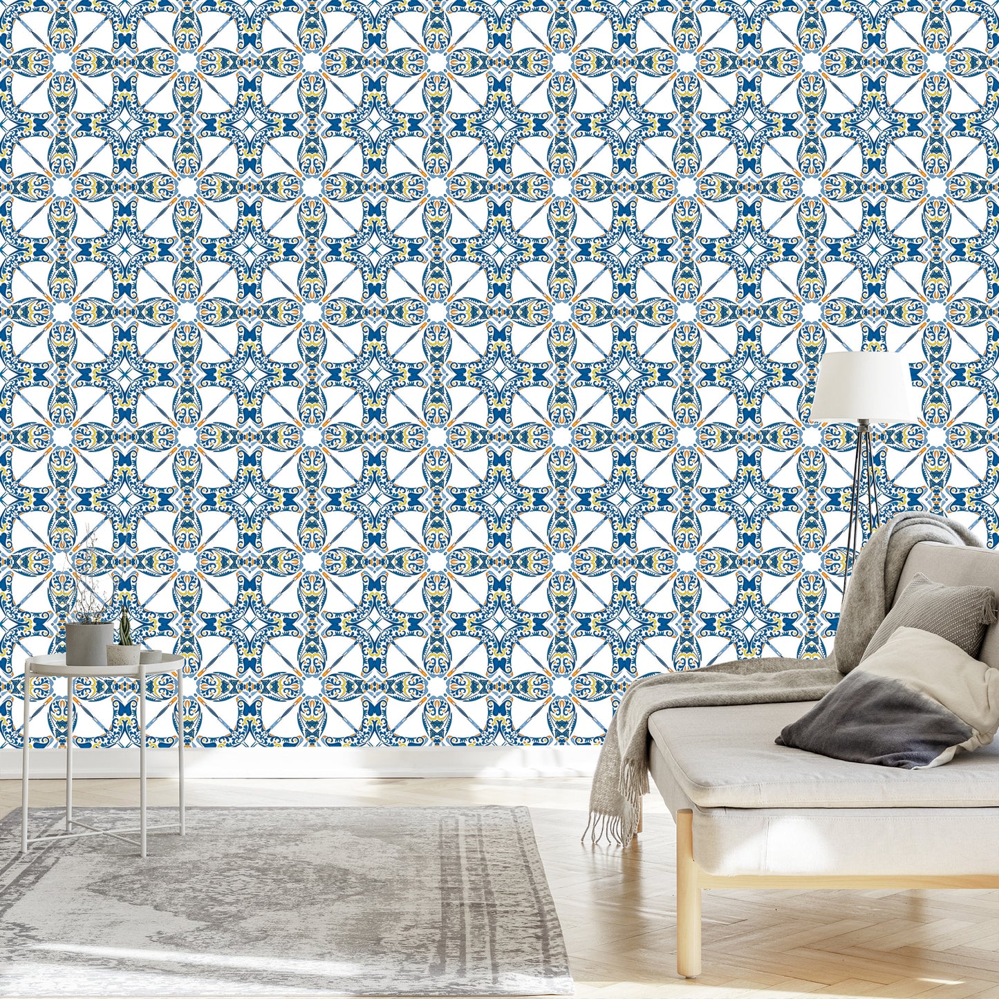 Wallpaper Colorful Mosaic In Eastern Style