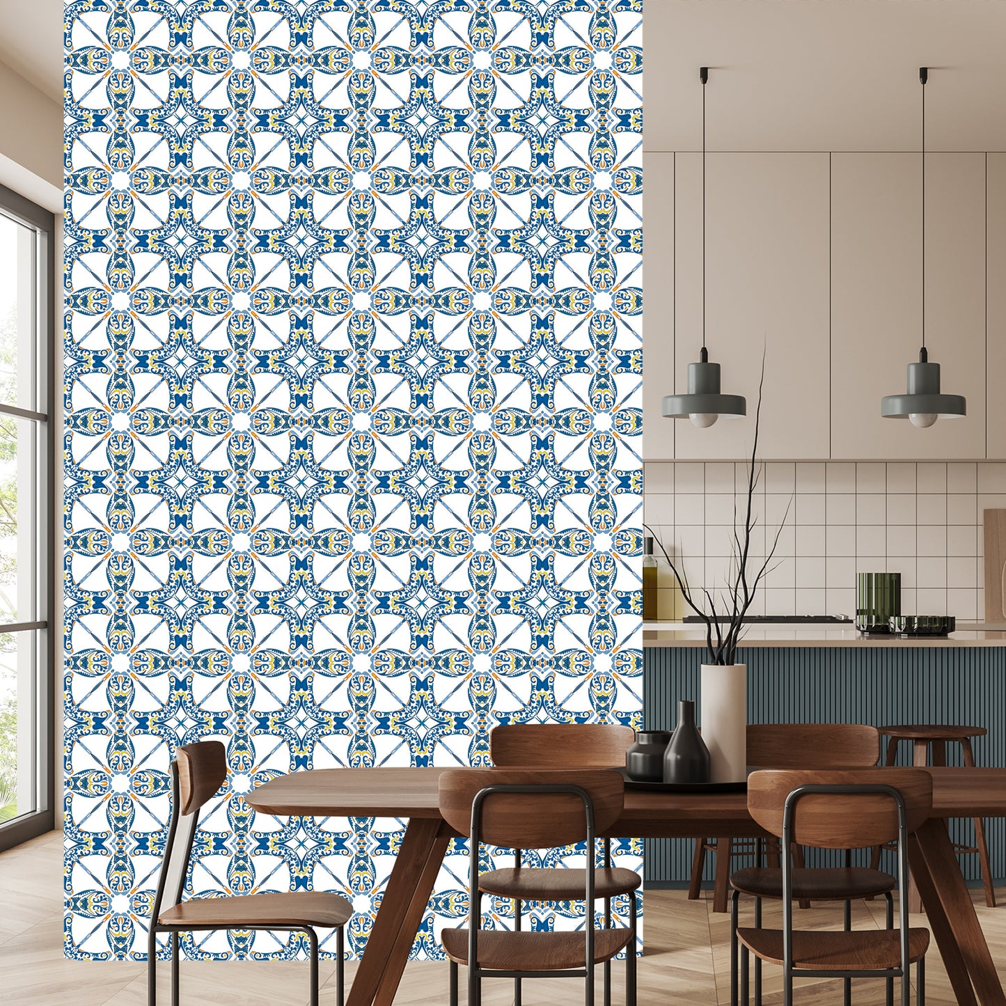 Wallpaper Colorful Mosaic In Eastern Style