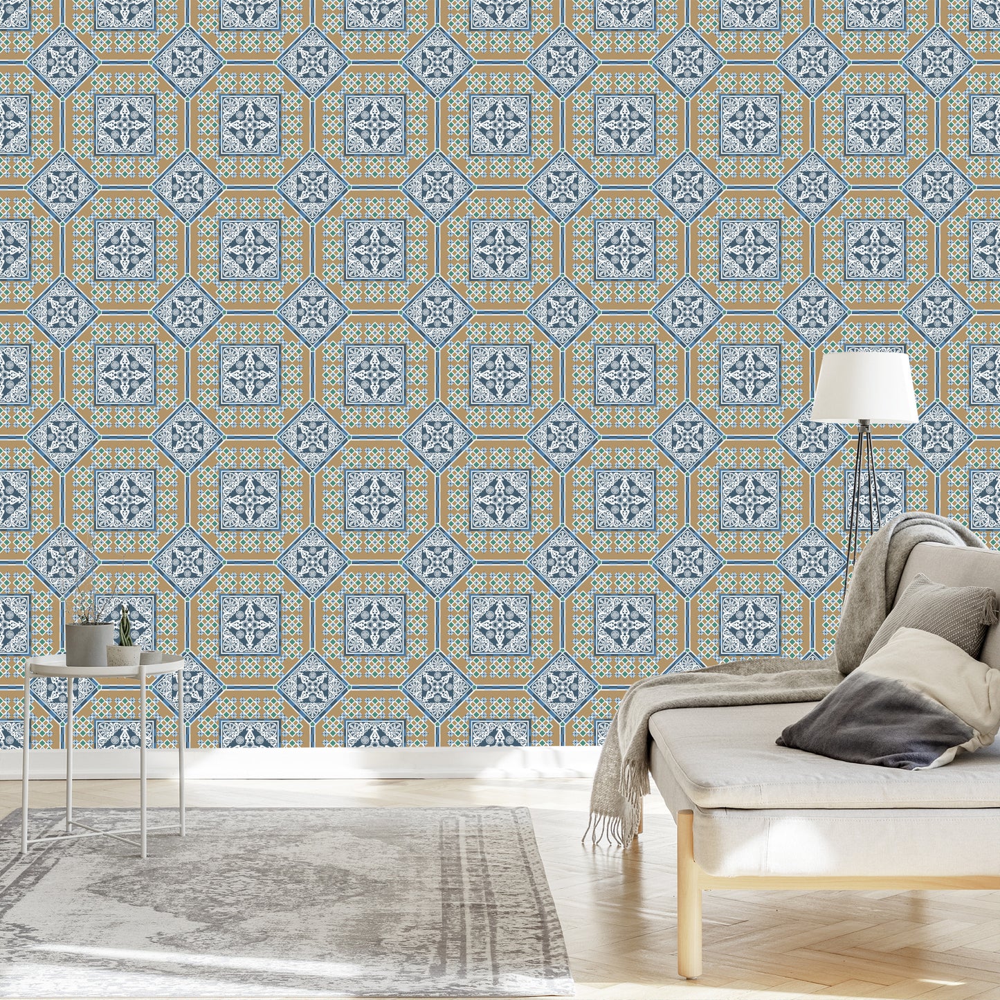 Wallpaper Beautiful Ornate Moroccan Mosaic