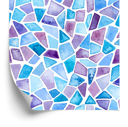 Wallpaper Geometric Mosaic For Living Room, Office