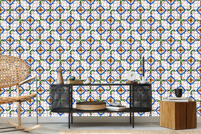 Wallpaper For Dining Room Kitchen Oriental Mosaic Patterns