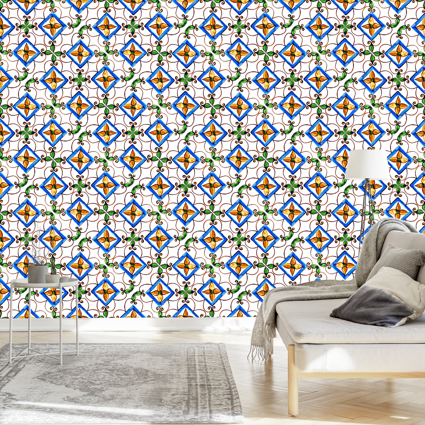 Wallpaper For Dining Room Kitchen Oriental Mosaic Patterns