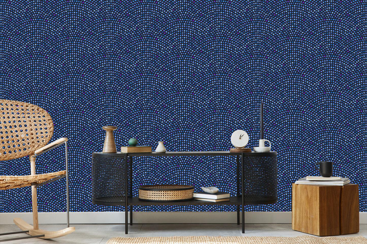 Wallpaper Wall Optical Mosaic For Hallway