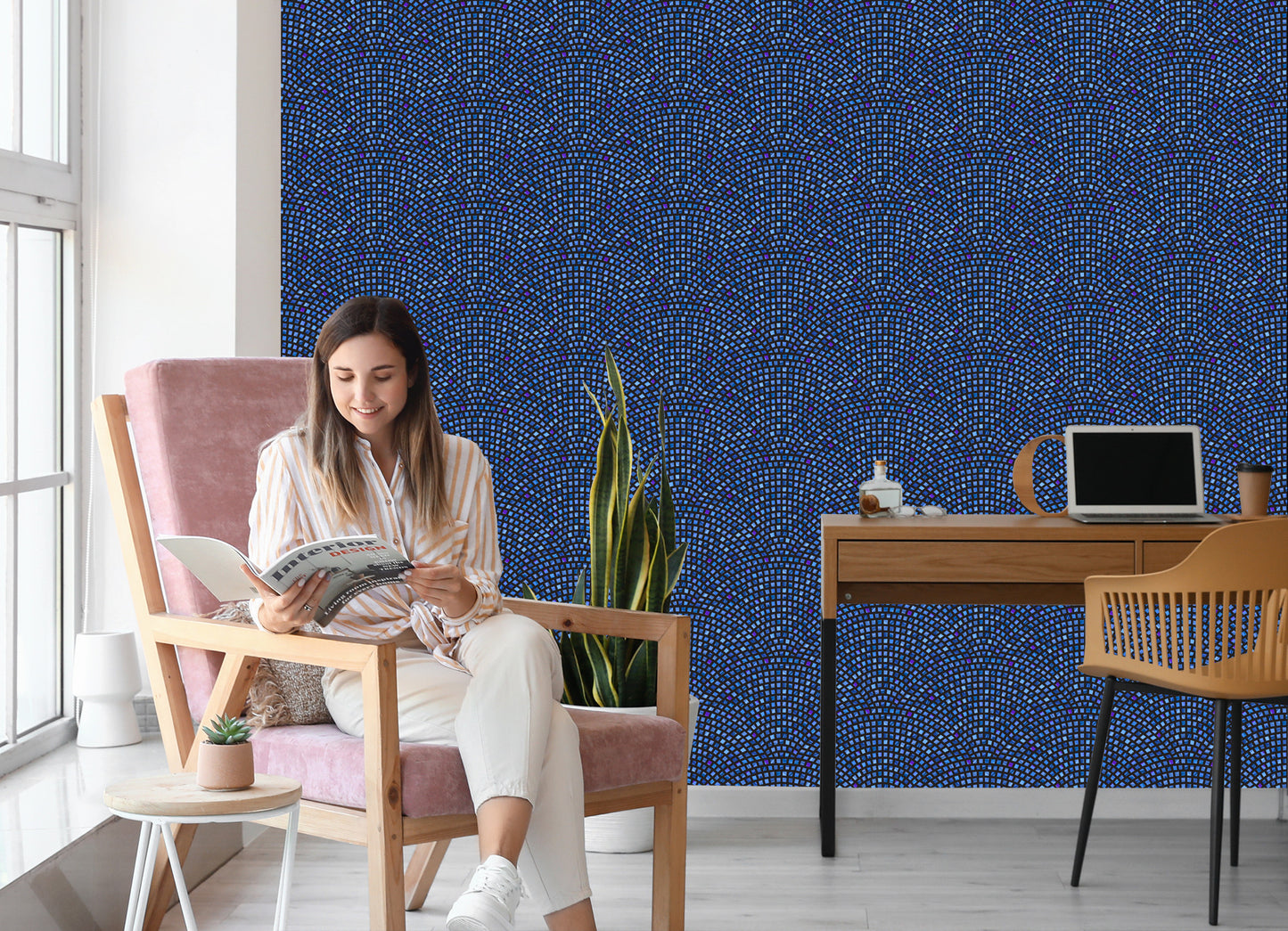 Wallpaper Wall Optical Mosaic For Hallway