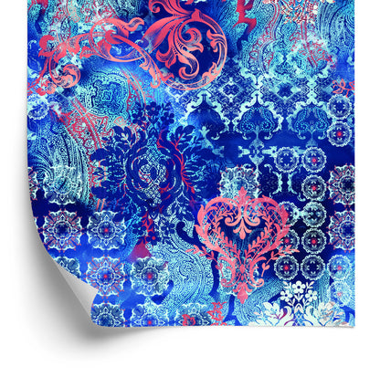 Wallpaper Ethnic Geometric Motifs