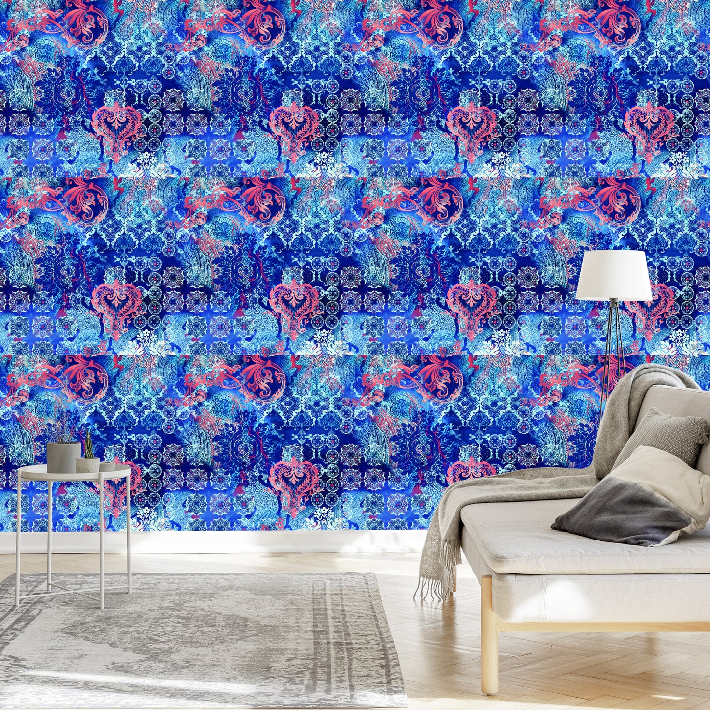 Wallpaper Ethnic Geometric Motifs