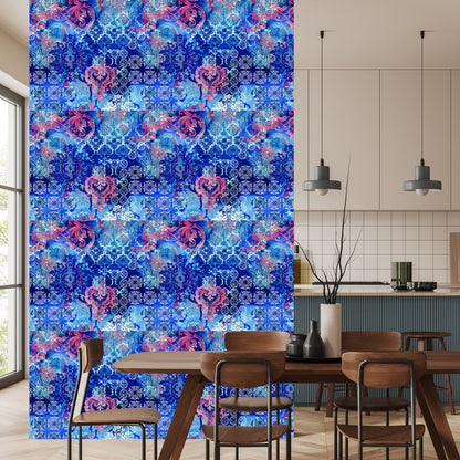 Wallpaper Ethnic Geometric Motifs