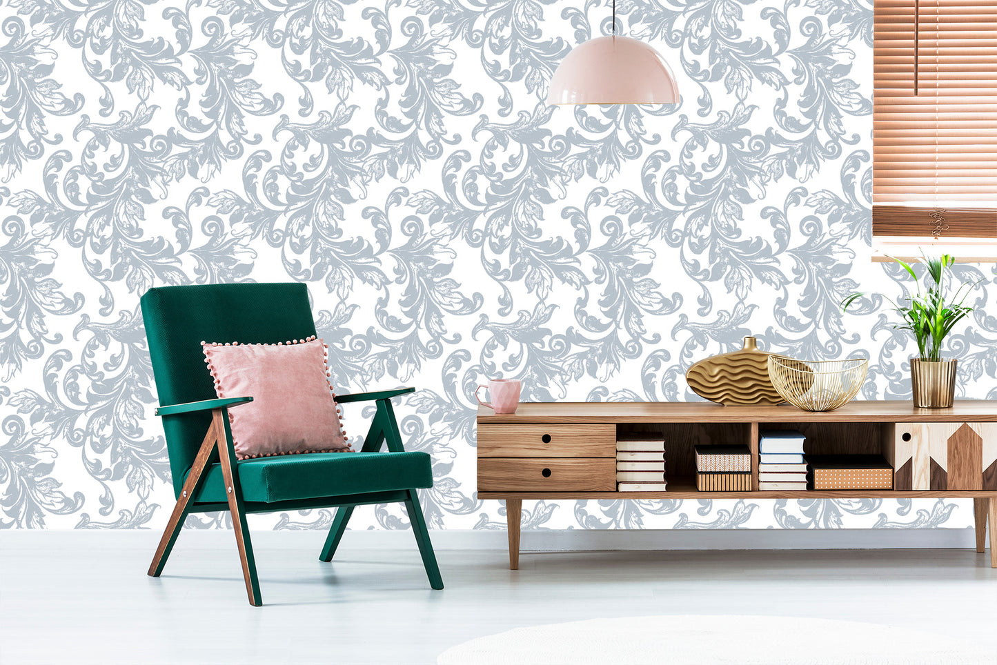 Wallpaper Ornamental Leaves
