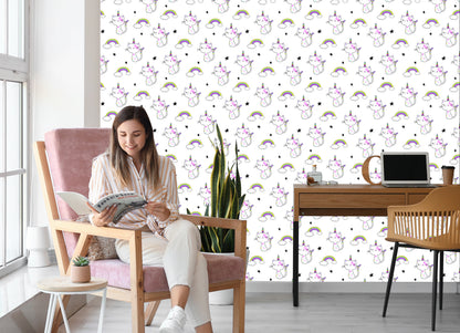 Wallpaper For Children - Little Colorful Cats