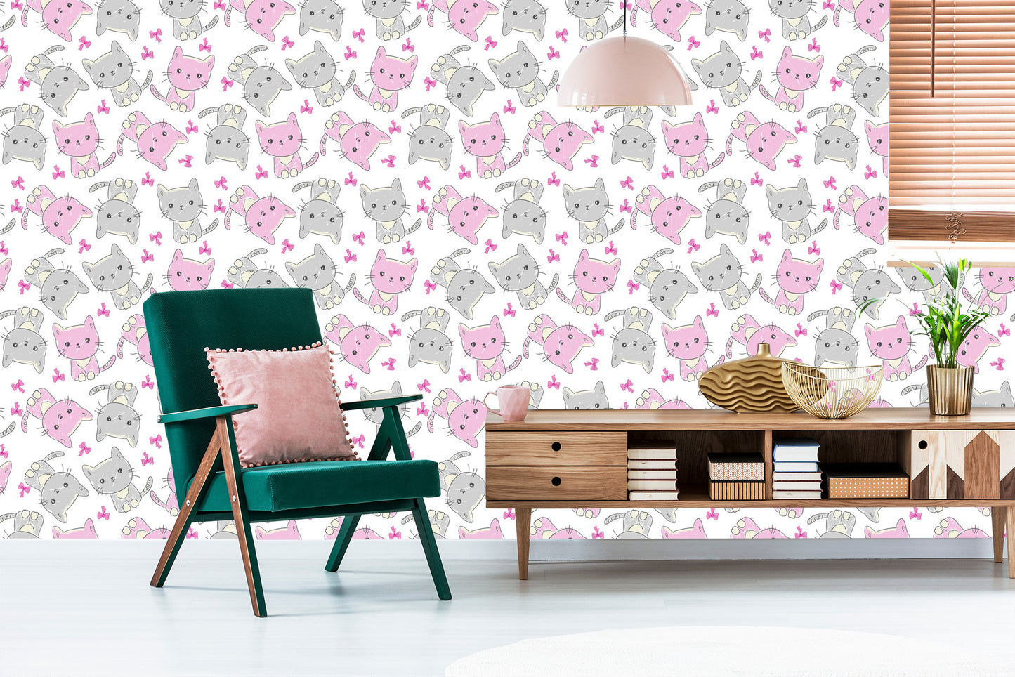 Wallpaper For Children - Happy Cats