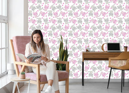 Wallpaper For Children - Happy Cats