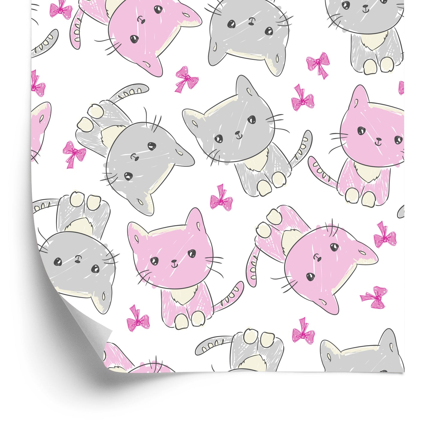 Wallpaper For Children - Happy Cats