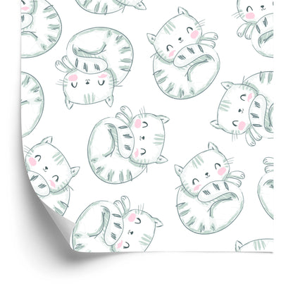 Wallpaper For Children - Sleeping Cats