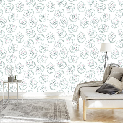 Wallpaper For Children - Sleeping Cats
