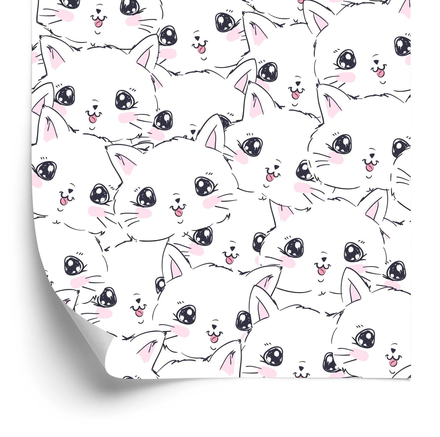 Wallpaper For Children - Little Happy Cats