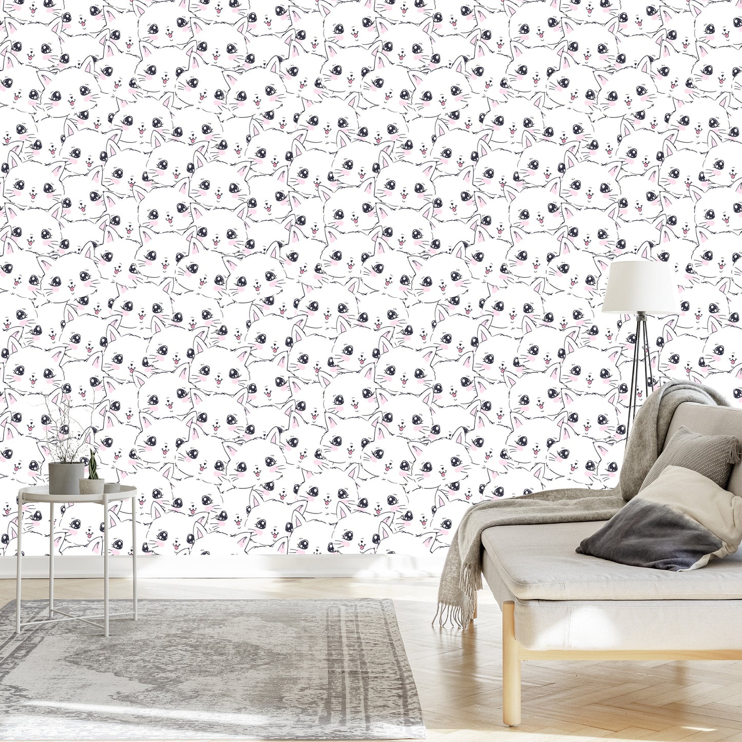 Wallpaper For Children - Little Happy Cats