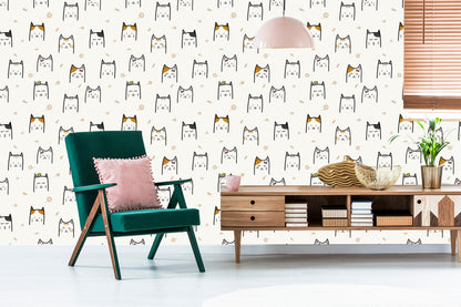 Wallpaper For Children - Happy Cats
