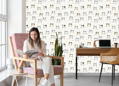 Wallpaper For Children - Happy Cats