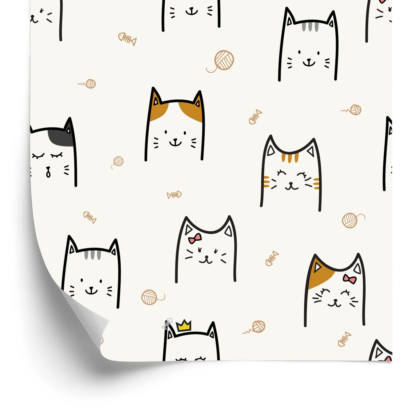 Wallpaper For Children - Happy Cats