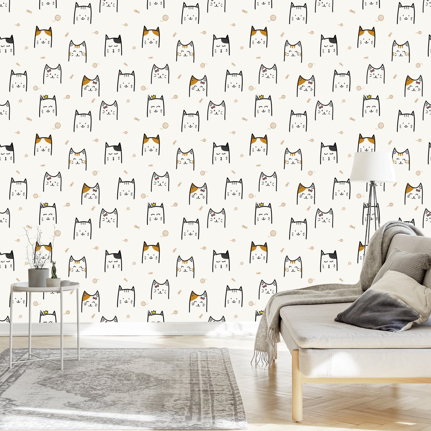 Wallpaper For Children - Happy Cats