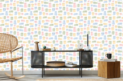 Wallpaper For Children - Colorful Cats