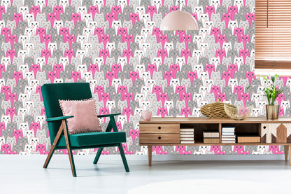 Wallpaper For Children - Multicolored Cats
