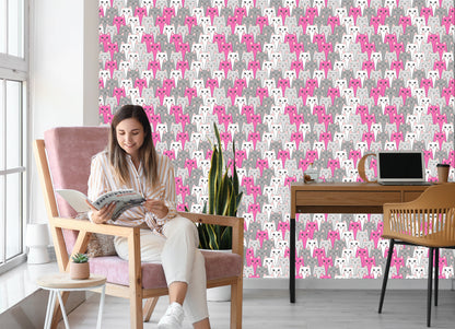 Wallpaper For Children - Multicolored Cats