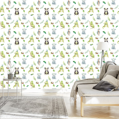 Wallpaper Animals Among The Leaves