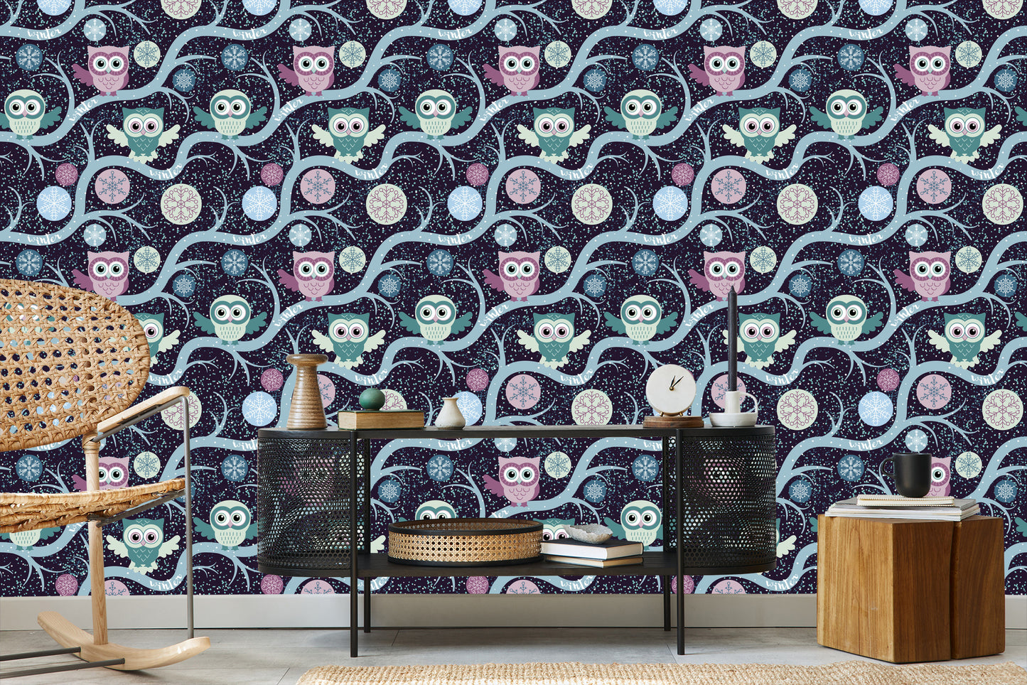 Wallpaper Owls On Branches