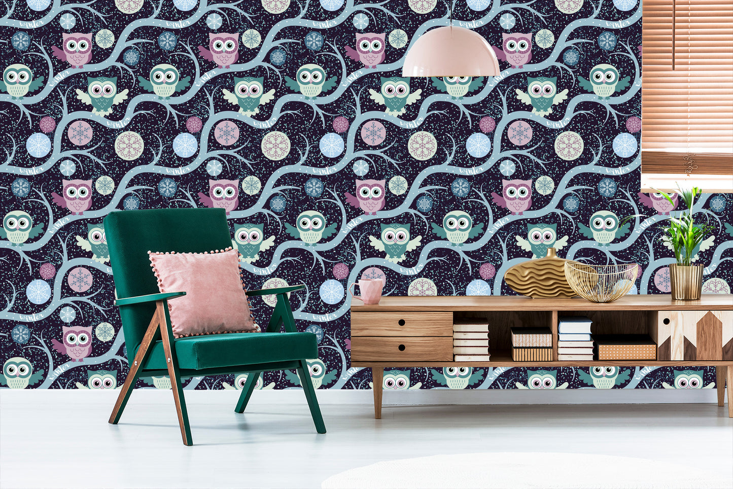 Wallpaper Owls On Branches