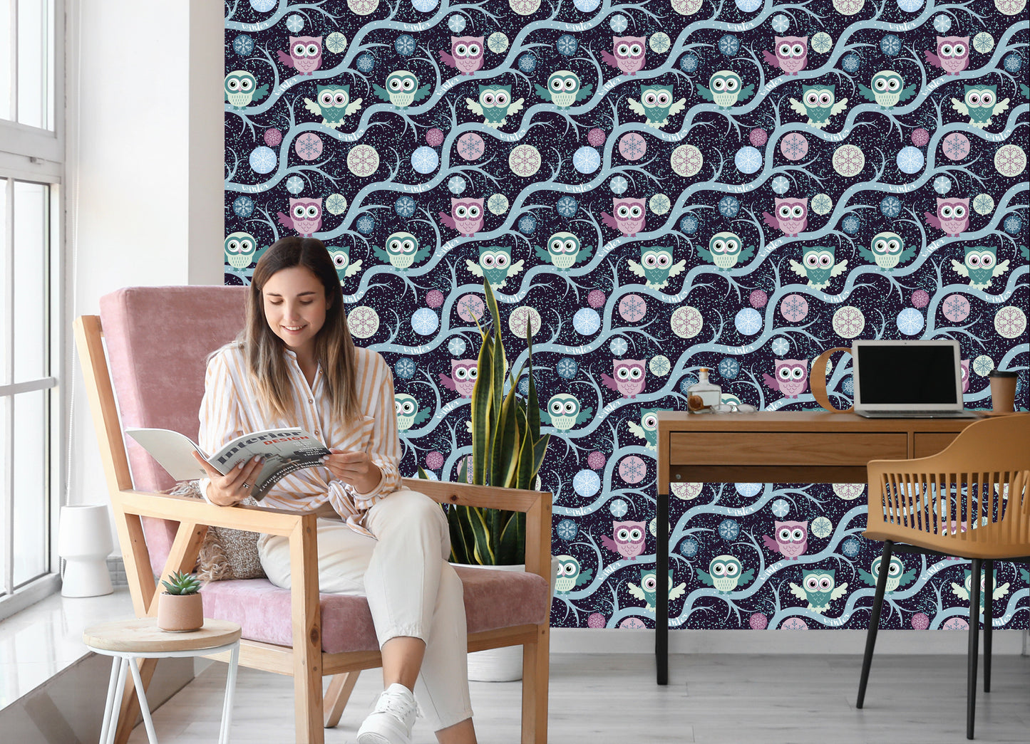 Wallpaper Owls On Branches