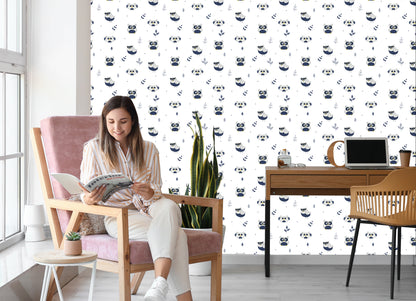 Wallpaper Owls With Leaves In The Background