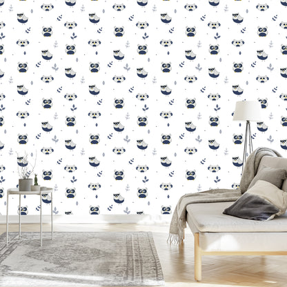 Wallpaper Owls With Leaves In The Background