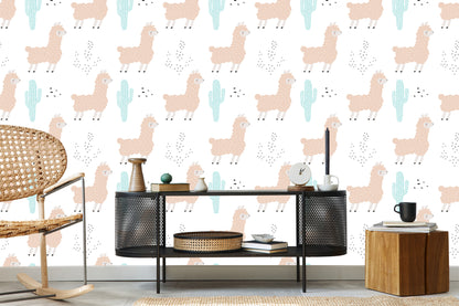 Wallpaper Nature Children's Room With Lamami