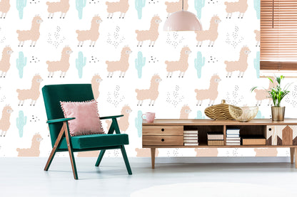 Wallpaper Nature Children's Room With Lamami
